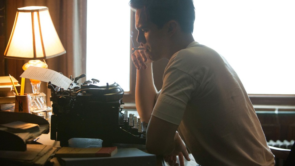 Nicholas Hoult as J.D. Salinger in the biopic 'Rebel in the Rye'