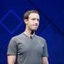 Mark Zuckerberg against a blue background