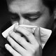Man sneezing