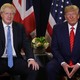 Boris Johnson and Donald Trump hold a bilateral meeting.