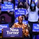 Nina Turner speaks at a campaign event