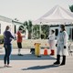 A COVID-19 testing site in Florida.