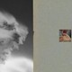 Two panels: a storm cloud on the left and a little square photo of a hand on the right