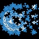 Illustration of the UN logo as an unfinished puzzle