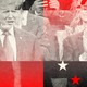 A collage of Trump and J. D. Vance