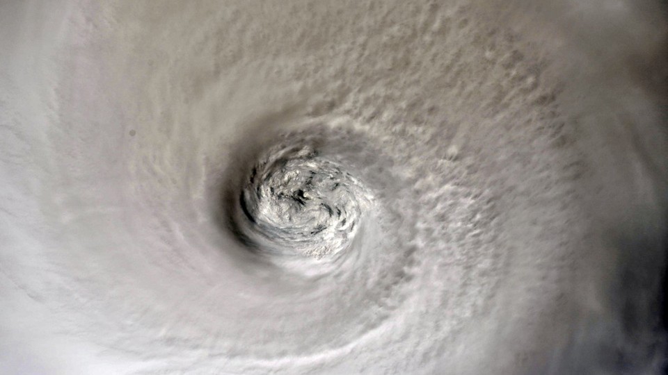 Satellite image of a storm