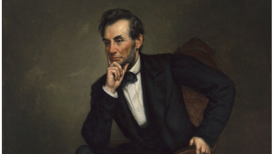 This 1887 oil painting is one of four portraits of Abraham Lincoln that George Peter Alexander Healy painted after the president's death.