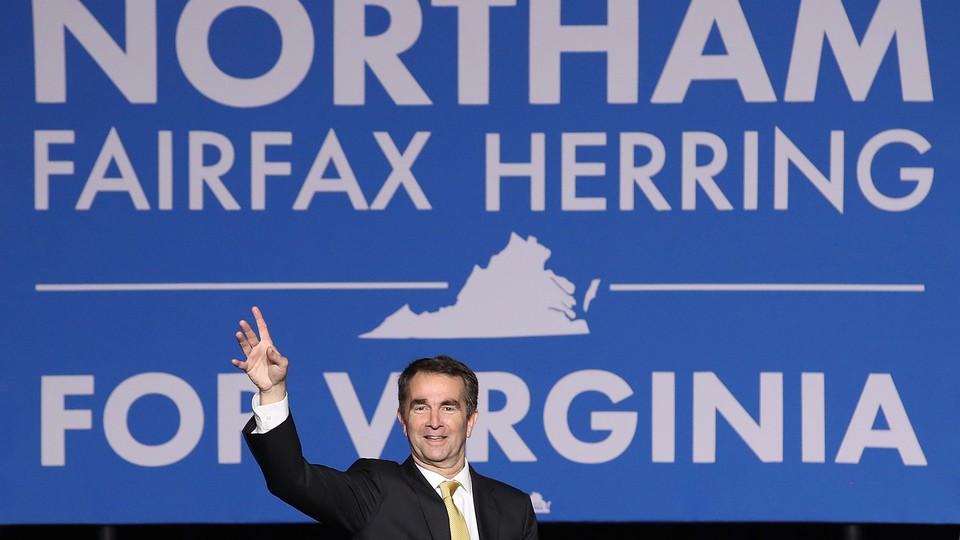 Governor-elect Ralph Northam at his election-night party