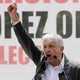 Andrés Manuel López Obrador speaks during a rally in Mexico City on September 29, 2018.