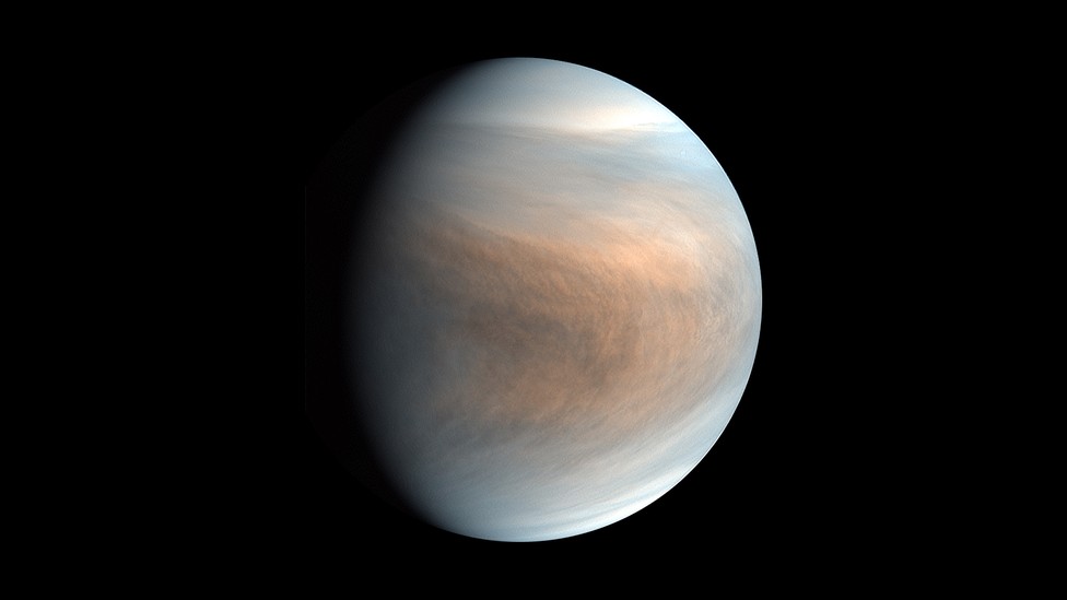 A false-color image of Venus