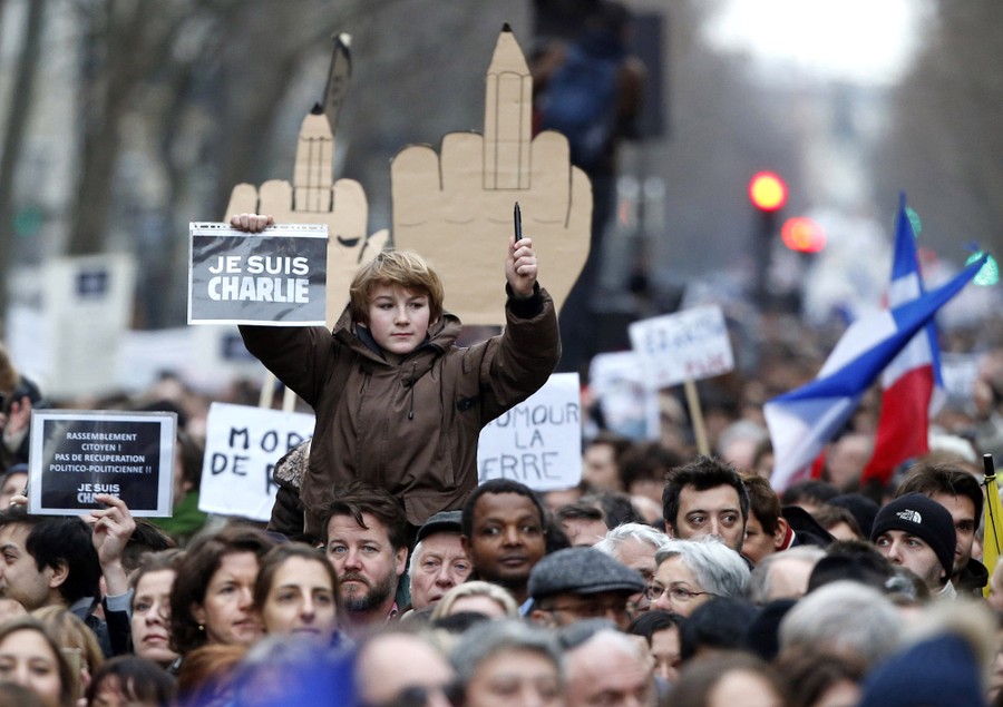 In Paris: A Massive Rally of Defiance and Sorrow - The Atlantic