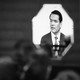 image of Marco Rubio on an octagonal mirror at the Munich Security Conference