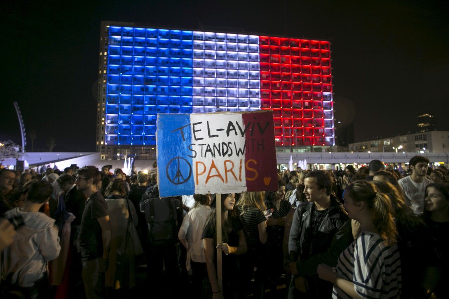 National State Flag Of France. Pray For Paris. 13 November 2015