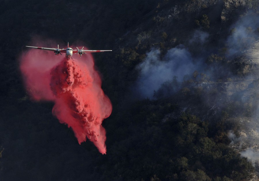 Photos Embers Fly In Californias Wind Driven Wildfires The Atlantic