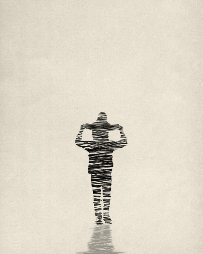 an illustration of a dad holding a kid on his shoulders