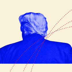 An illustration of Donald Trump