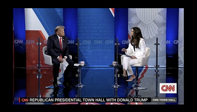 Screenshot of CNN Townhall