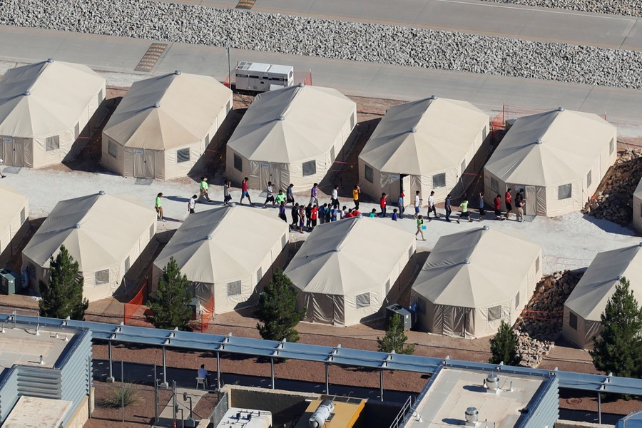 A Tent City for Children Detained at the Border: Photos - The Atlantic
