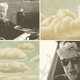 Photos of David Lynch, and vintage images of cloudy skies