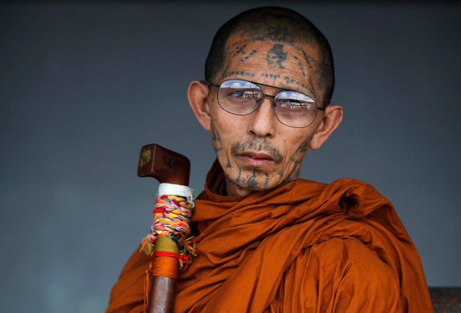 "Monk Face Tattoo" - wide 7