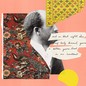 collage of different fabrics, a picture of Du Bois, and handwritten text against a pink background