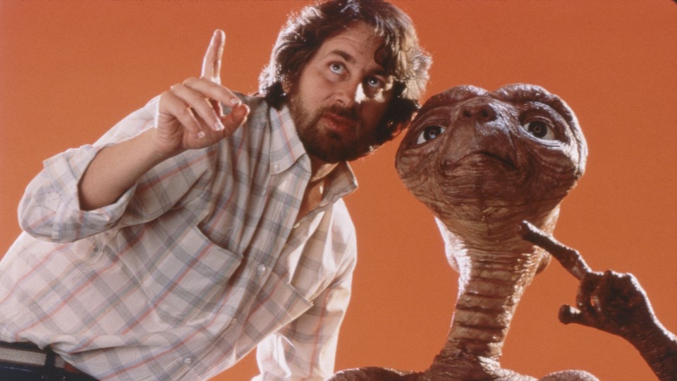 Steven Spielberg with E.T.