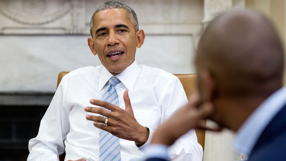 President Barack Obama and Ta-Nehisi Coates at the White House