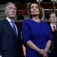 House Speaker Nancy Pelosi, House Ways and Means Committee Chairman Richard Neal, and other Democratic lawmakers address a Capitol Hill news conference on May 22.