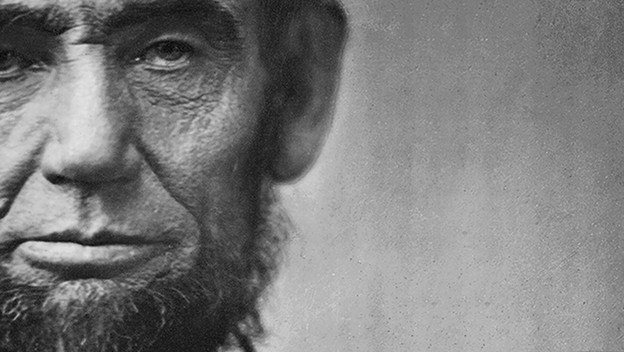 close-cropped photo of Abraham Lincoln