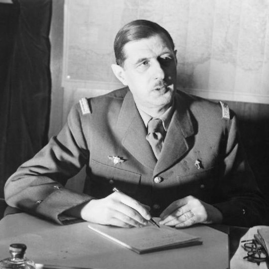 Image of Portrait of Charles de Gaulle, v.1946 by Unknown Artist, (20th  century)