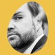 An egg-shaped image of J. D. Vance.
