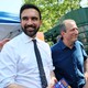 Zohran Mamdani campaigning with Brad Lander