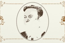 Elon Musk's face, partially rubbed out, on a fancy certificate