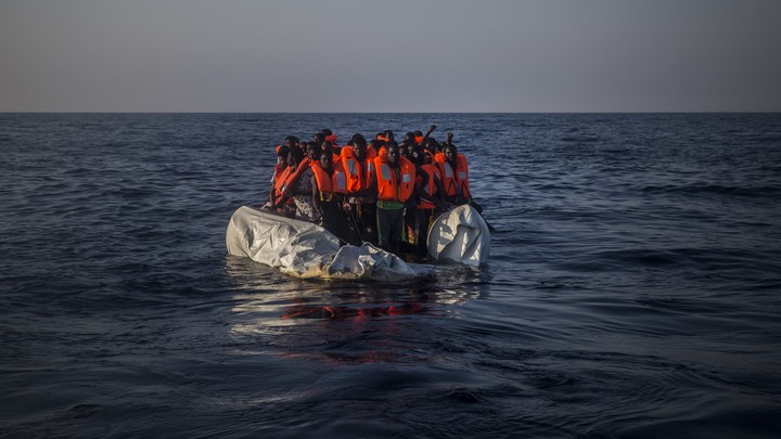 A rescue operation off the Libyan coast on September 10
