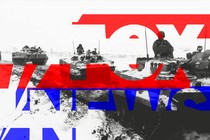 Illustration of Russian military and the Fox News logo