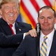 President Donald Trump with Senator Mike Lee in Utah in 2017