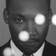 Martin Luther King Jr. in black-and-white