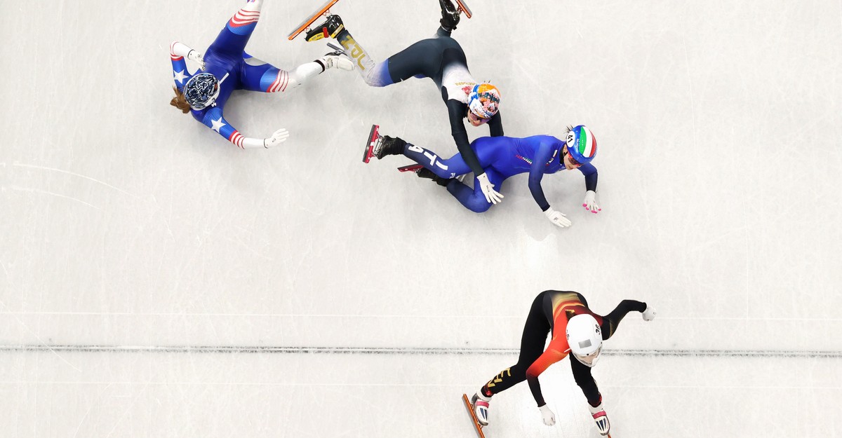 Winter Olympics Photo of the Day: Wipeout on the Ice