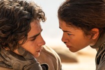 Timothée Chalamet and Zendaya in “Dune: Part Two”