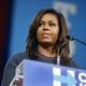 Michelle Obama speaks during a campaign rally for Hillary Clinton in Manchester, New Hampshire, on October 13, 2016.