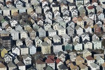 Suburban homes in Massachusetts.
