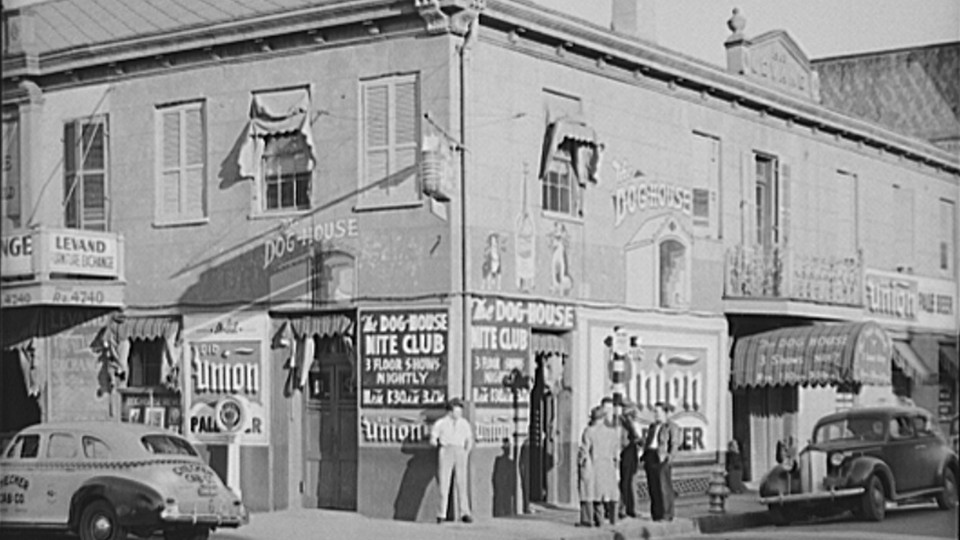 Negro house in New Orleans. Louisiana