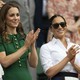A photo of Meghan Markle and Kate Middleton at the Wimbledon Tennis Championships.