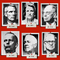 photo-illustration of black-and-white photos of 10 Republican senators pinned to red board including pinned labels indicating each senator's state