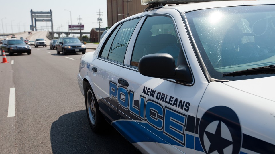 A New Orleans police car