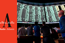 Bettors line up to place wagers.