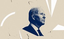 A collage centered around Joe Biden
