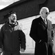Joe Biden and Volodymyr Zelensky in front of a church