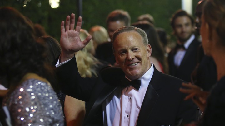 Sean Spicer at the 69th Prime Time Emmy Awards Governors Ball in Los Angeles, California, September 17, 2017.