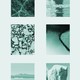 A grid of blue washed images associated with Antarctica - penguins, ice breaking up, a porthole